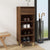 Shoe Cabinet Brown Oak 40x36x105 cm Engineered Wood