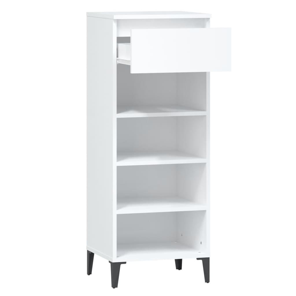 Shoe Rack White 40x36x105 cm Engineered Wood