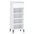 Shoe Rack High Gloss White 40x36x105 cm Engineered Wood