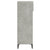 Shoe Rack Concrete Grey 40x36x105 cm Engineered Wood