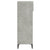 Shoe Rack Concrete Grey 40x36x105 cm Engineered Wood