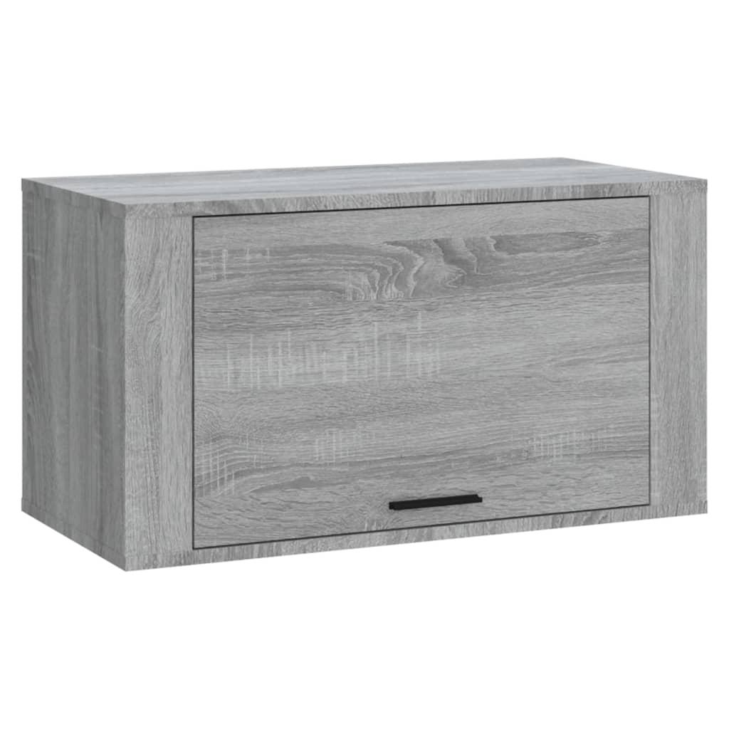 Wall-mounted Shoe Cabinet Grey Sonoma 70x35x38 cm Solid Wood Pine