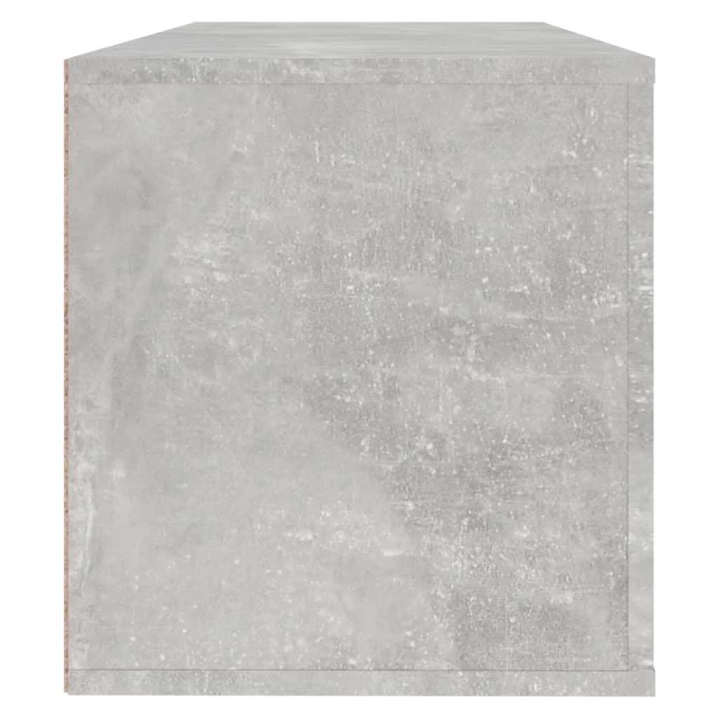Wall Shoe Cabinet Concrete Grey 100x35x38 cm Engineered Wood