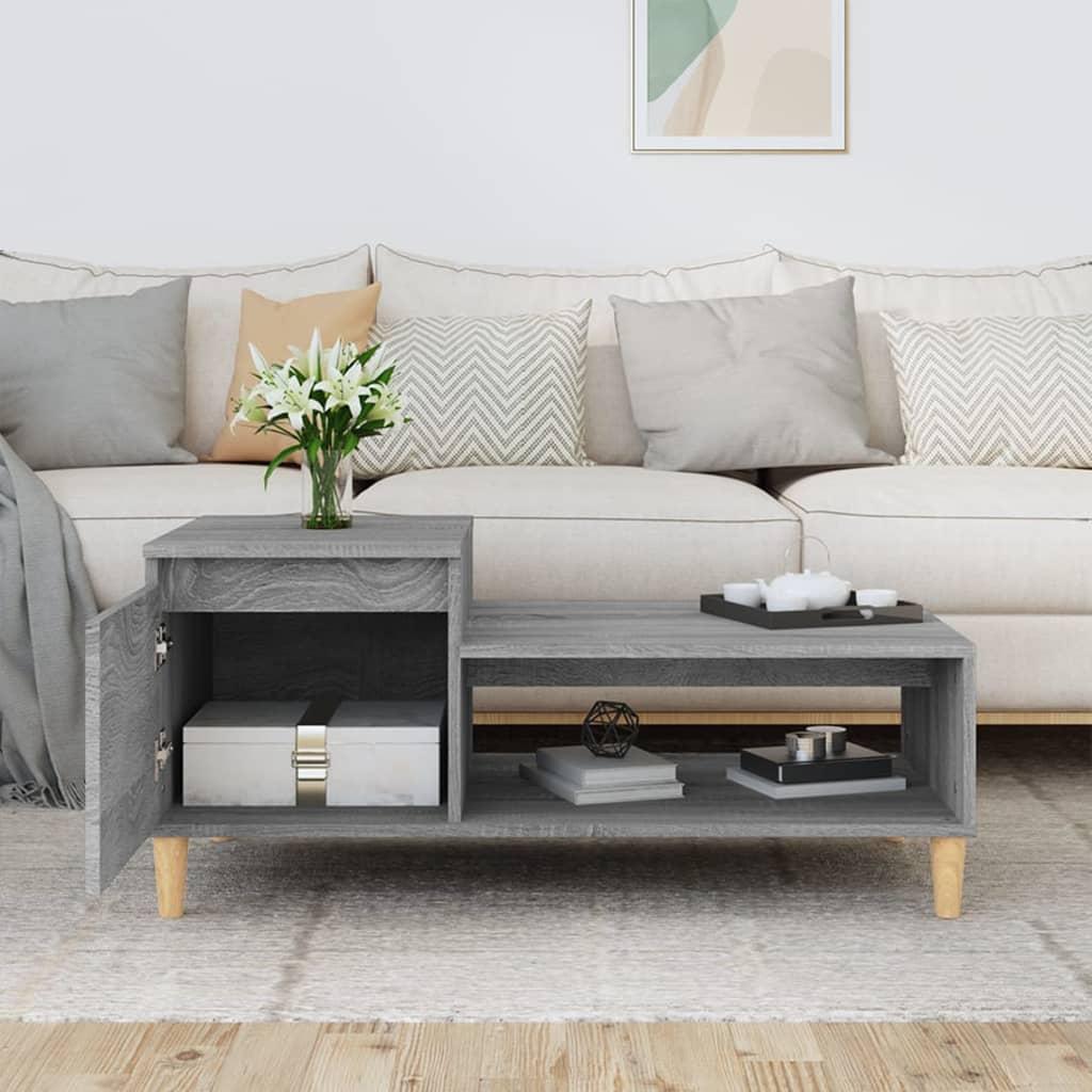Coffee Table Grey Sonoma 100x50x45 cm Engineered Wood
