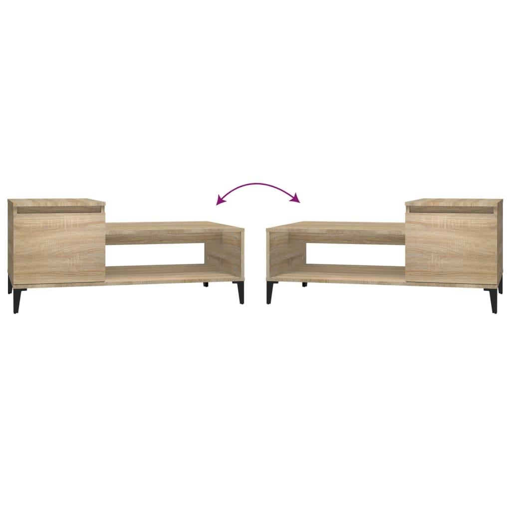 Coffee Table Sonoma Oak 100x50x45 cm Engineered Wood