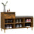Shoe Cabinet Smoked Oak 102x36x60 cm Engineered Wood