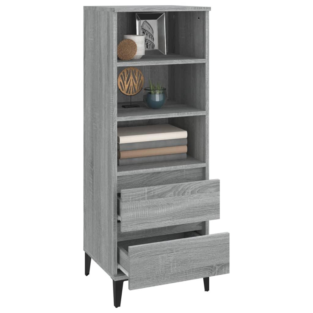 Highboard Grey Sonoma 40x36x110 cm Engineered Wood