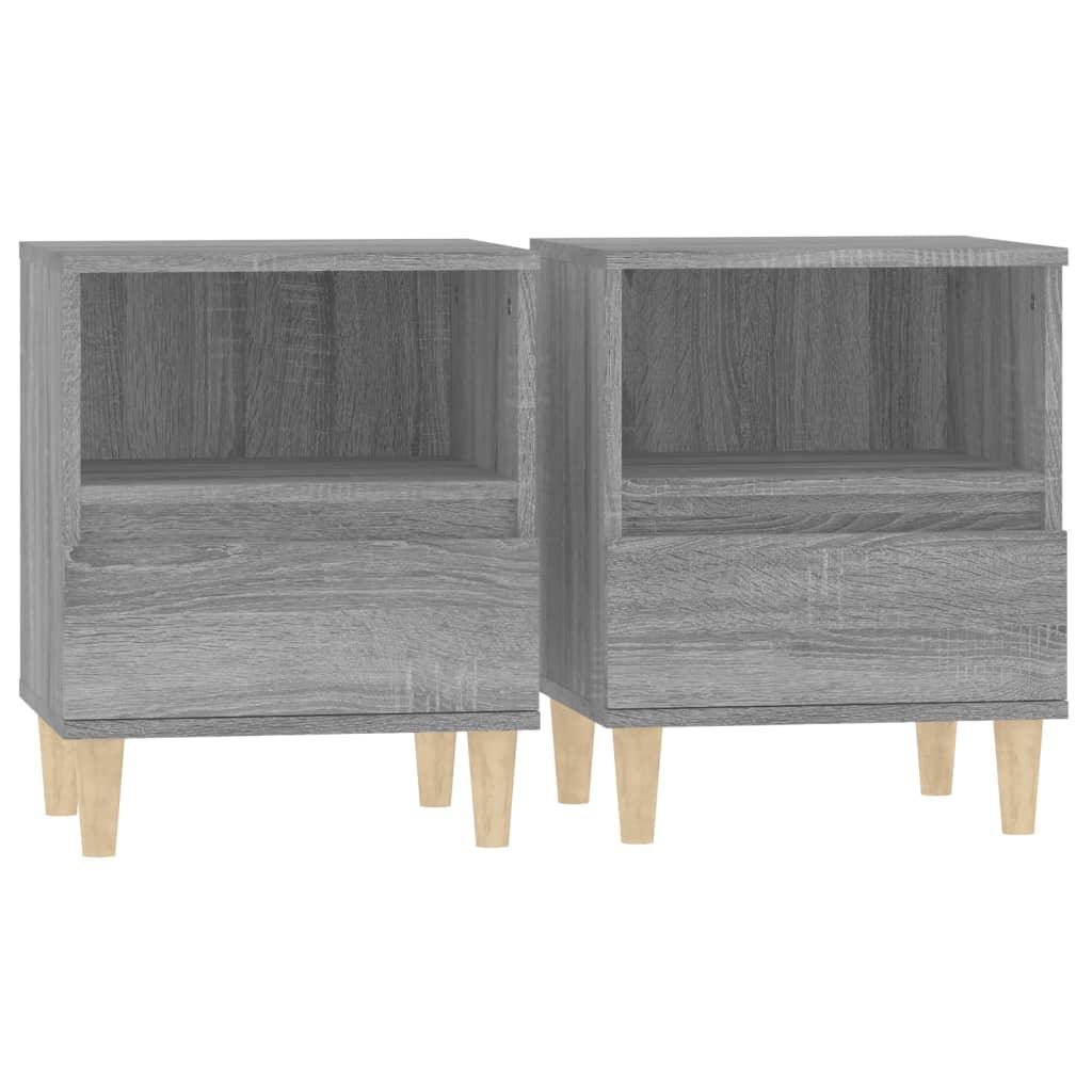 Bedside Cabinets 2 pcs Grey Sonoma 40x35x50 cm