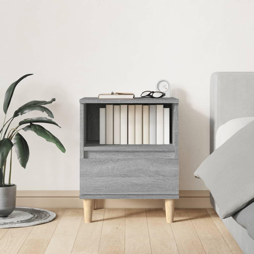 Bedside Cabinets 2 pcs Grey Sonoma 40x35x50 cm