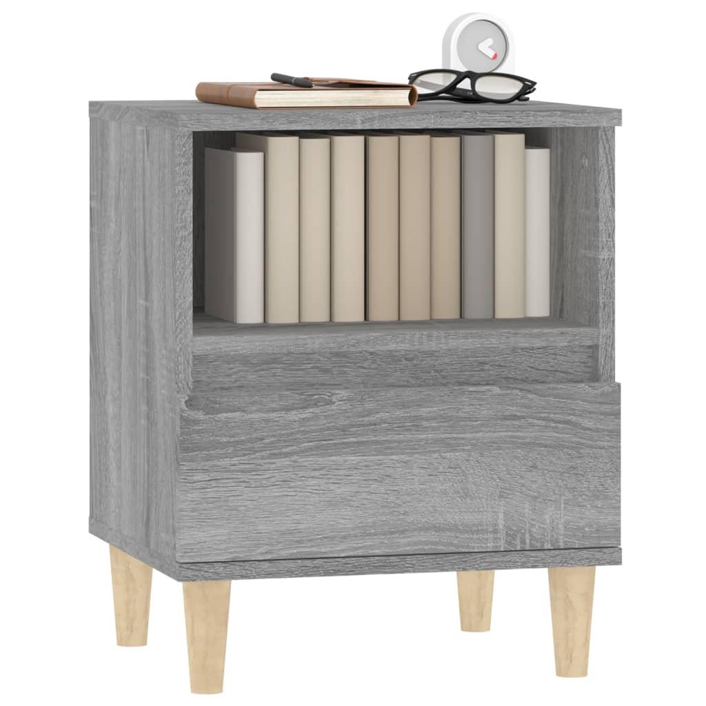 Bedside Cabinets 2 pcs Grey Sonoma 40x35x50 cm