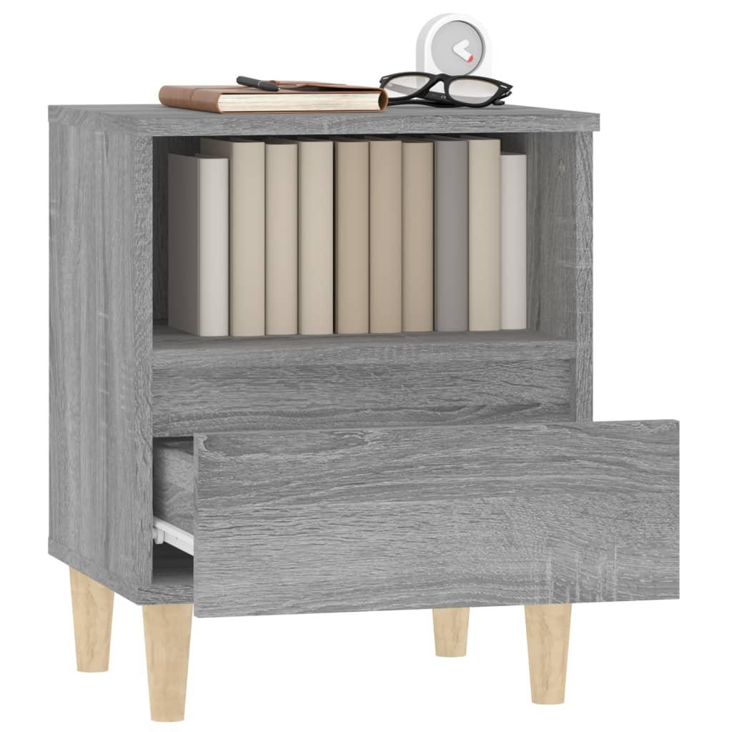 Bedside Cabinets 2 pcs Grey Sonoma 40x35x50 cm