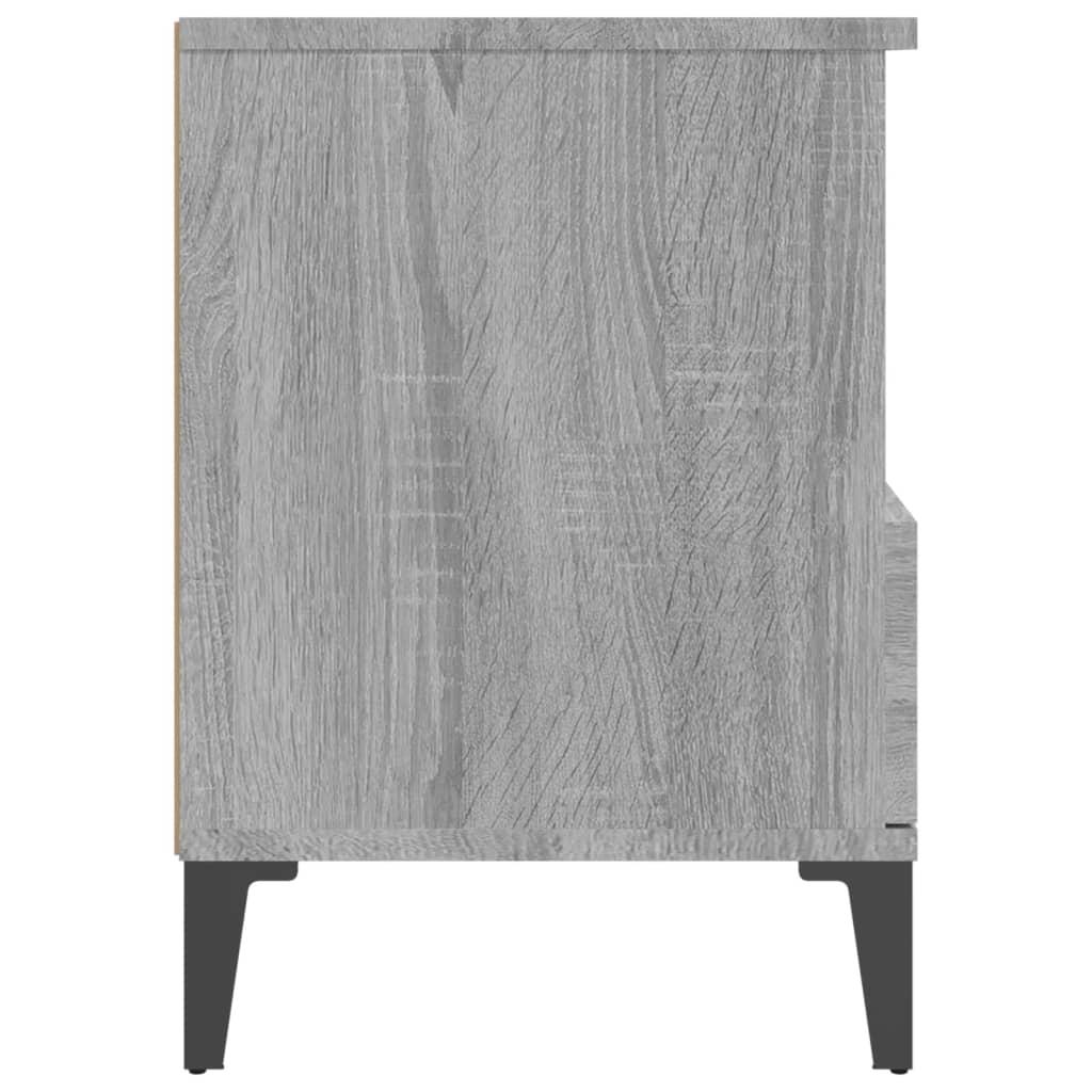 Bedside Cabinets 2 pcs Grey Sonoma 40x35x50 cm