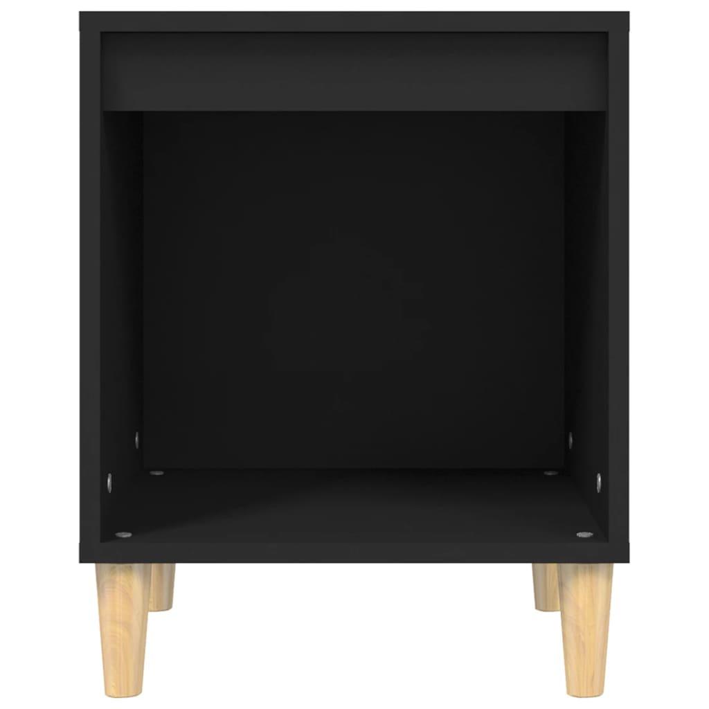 Bedside Cabinets 2 pcs Black 40x35x50 cm