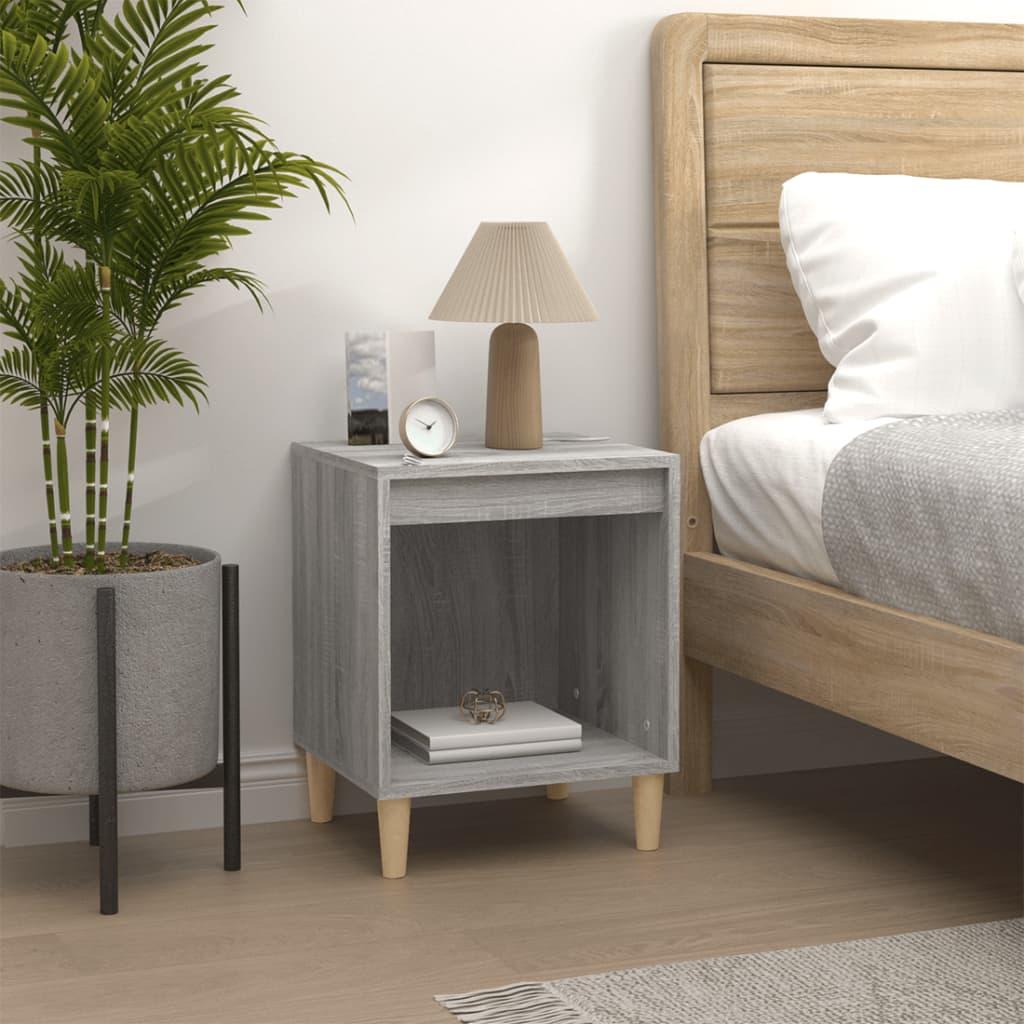 Bedside Cabinets 2 pcs Grey Sonoma 40x35x50 cm