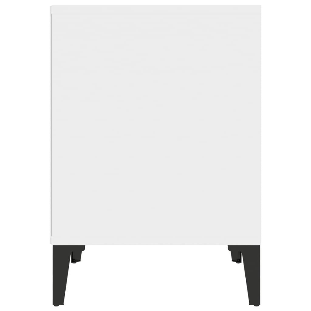 Bedside Cabinet White 40x35x50 cm
