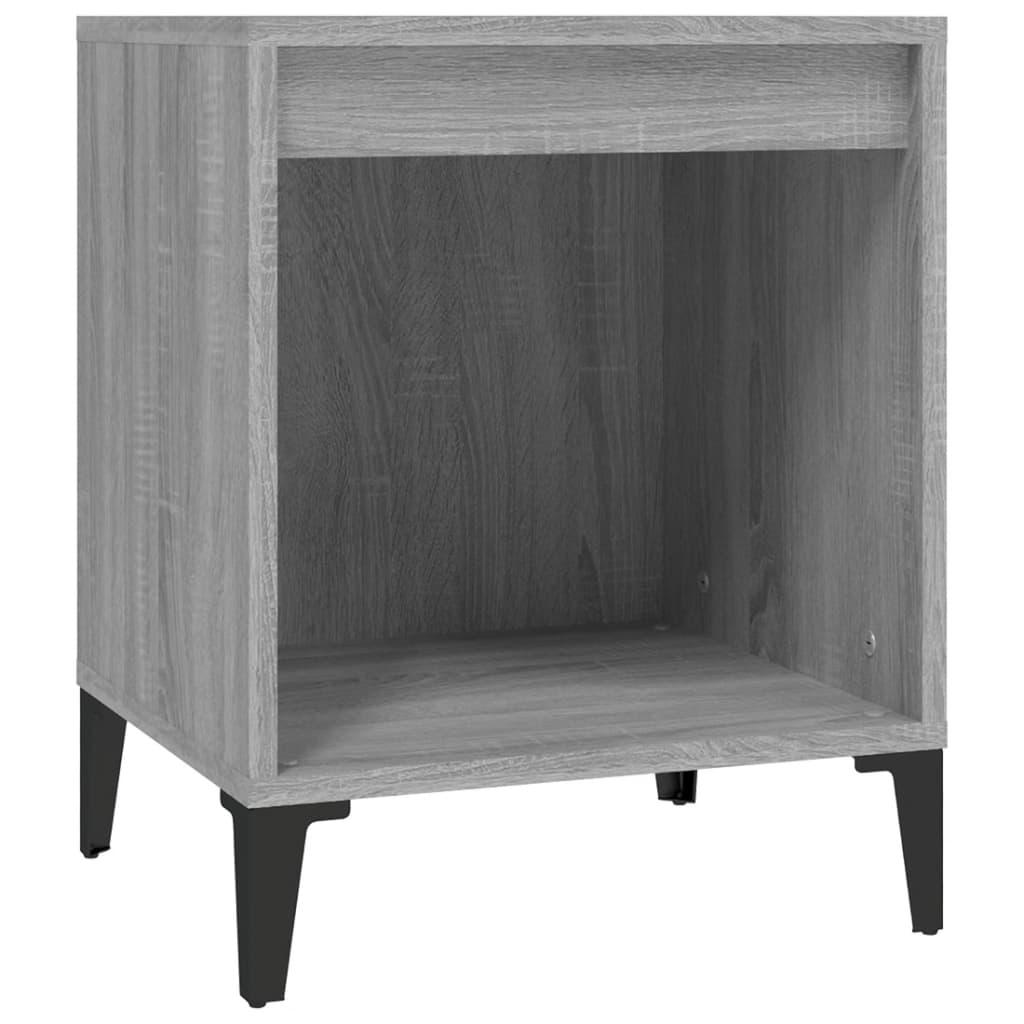 Bedside Cabinet Grey Sonoma 40x35x50 cm