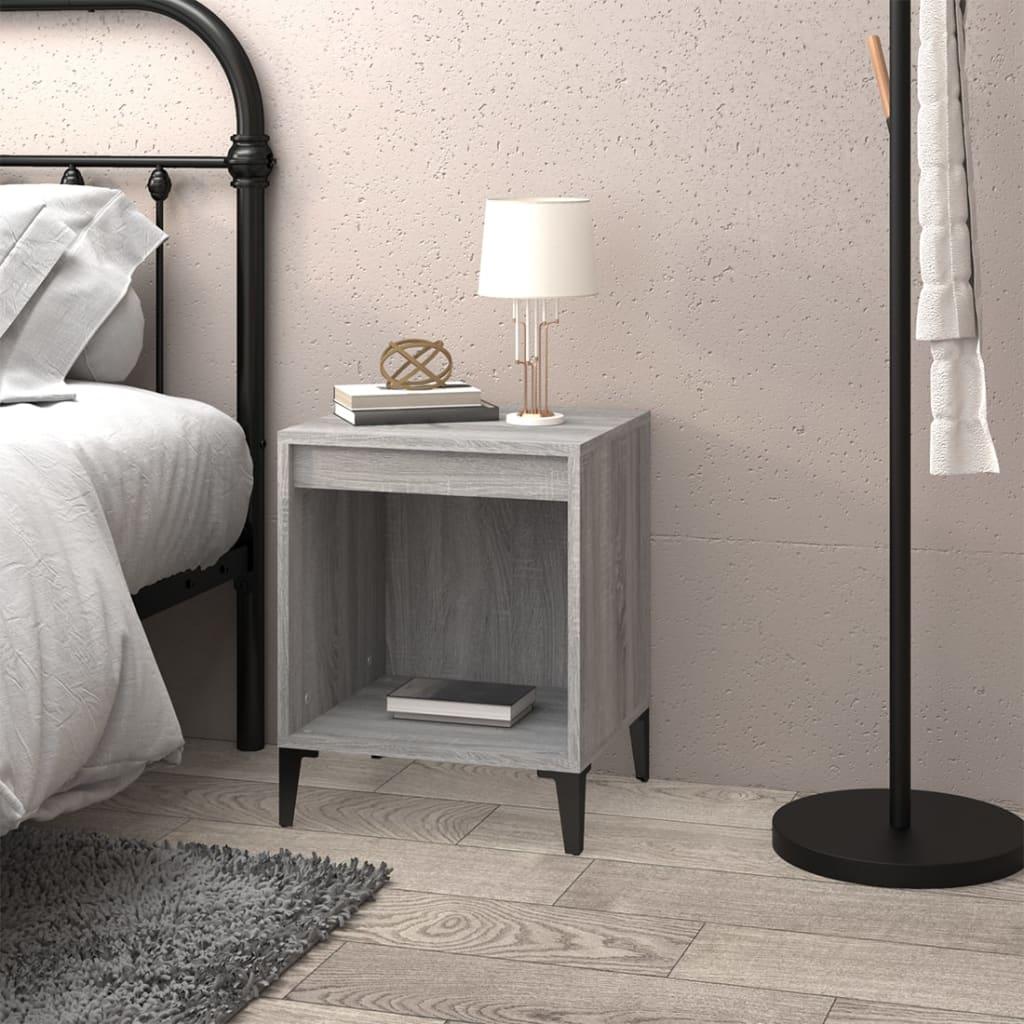 Bedside Cabinet Grey Sonoma 40x35x50 cm
