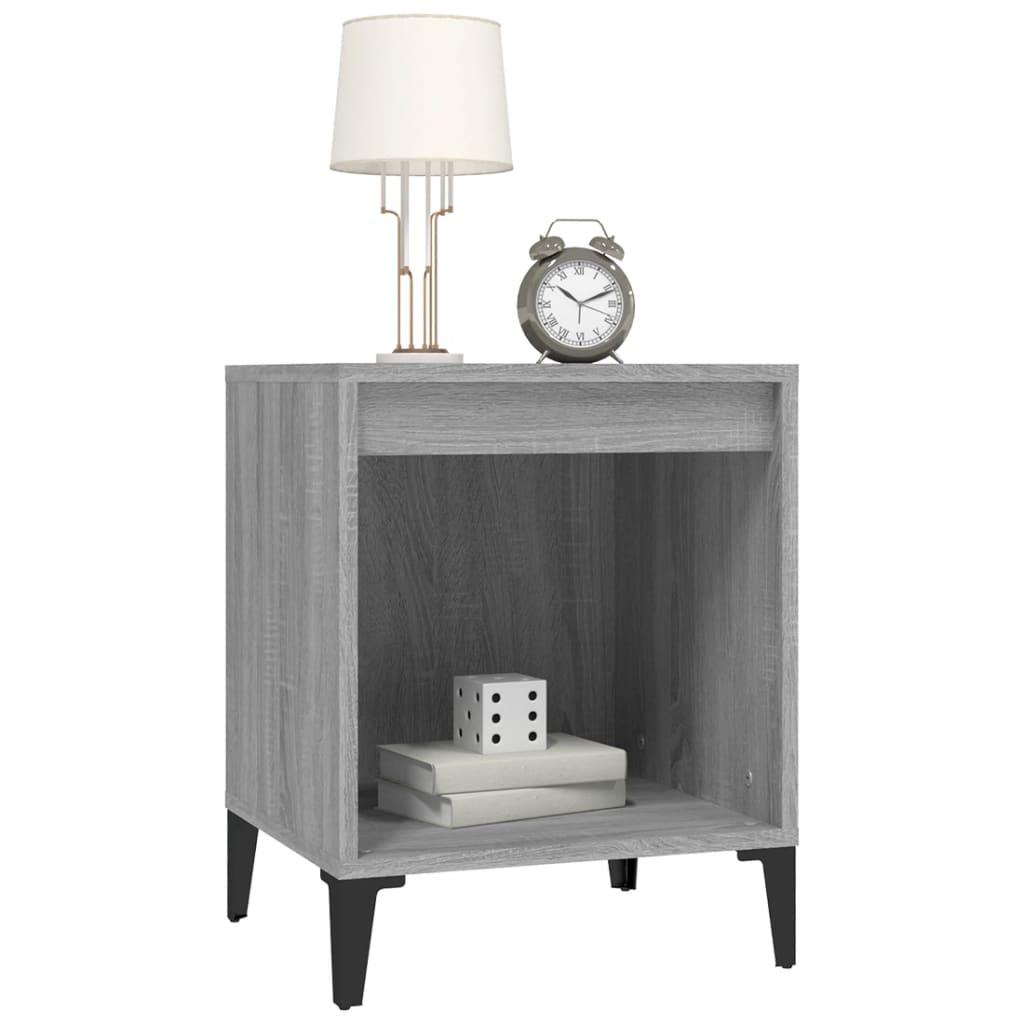 Bedside Cabinet Grey Sonoma 40x35x50 cm