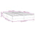 Bed Frame without Mattress Dark Grey Double Fabric