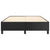 Bed Frame without Mattress Black Double Faux Leather