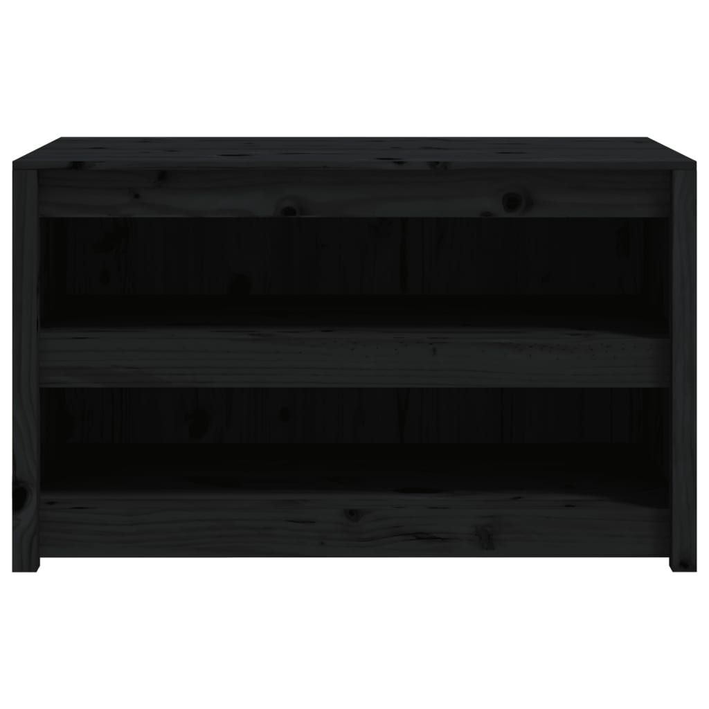 Outdoor Kitchen Cabinet MEPPEL Black 106x55x64 cm Solid Wood Pine