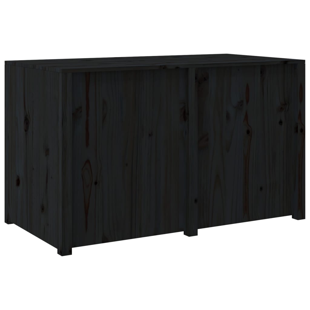 Outdoor Kitchen Cabinet MEPPEL Black 106x55x64 cm Solid Wood Pine