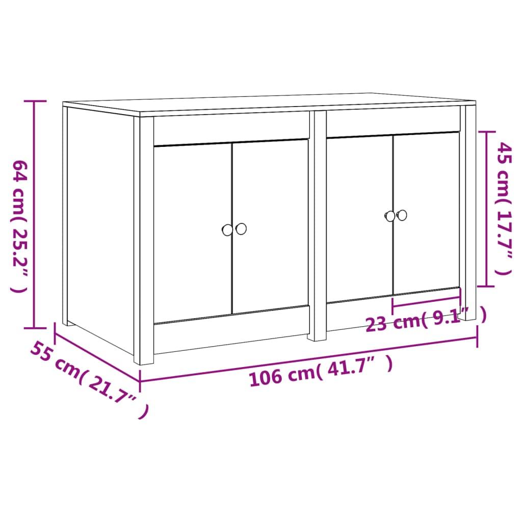 Outdoor Kitchen Cabinet MEPPEL 106x55x64 cm Solid Wood Douglas