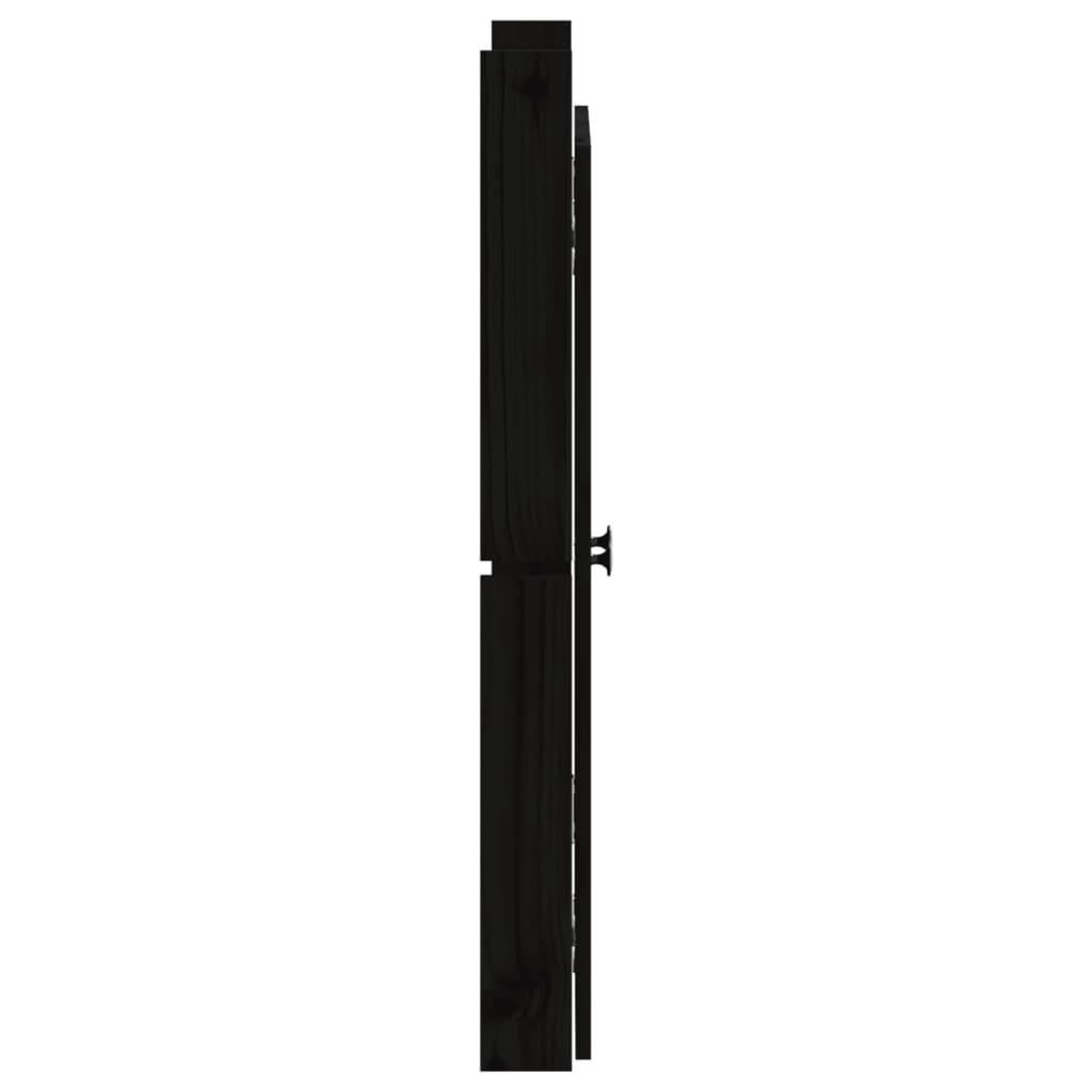 Outdoor Kitchen Doors MEPPEL 2 pcs Black 50x9x82 cm Solid Wood Pine