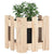 Garden Planter with Fence Design 30x30x30 cm Solid Wood Pine