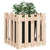 Garden Planter with Fence Design 50x50x50 cm Solid Wood Pine