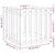 Garden Planter with Fence Design Black 60x60x60 cm Solid Wood Pine