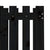 Garden Planter with Fence Design Black 70x70x70 cm Solid Wood Pine