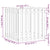 Garden Planter with Fence Design Black 70x70x70 cm Solid Wood Pine