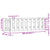 Garden Raised Bed with Fence Design 100x30x30 cm Solid Wood Pine