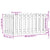 Garden Raised Bed with Fence Design White 100x50x50 cm Solid Wood Pine