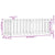 Garden Raised Bed with Fence Design White 150x50x50 cm Solid Wood Pine