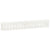 Garden Raised Bed with Fence Design White 200x30x30 cm Solid Wood Pine
