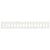 Garden Raised Bed with Fence Design White 200x30x30 cm Solid Wood Pine