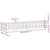 Garden Raised Bed with Fence Design White 200x30x30 cm Solid Wood Pine