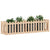 Garden Raised Bed with Fence Design 200x50x50 cm Solid Wood Pine