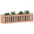 Garden Raised Bed with Fence Design 200x50x50 cm Solid Wood Douglas