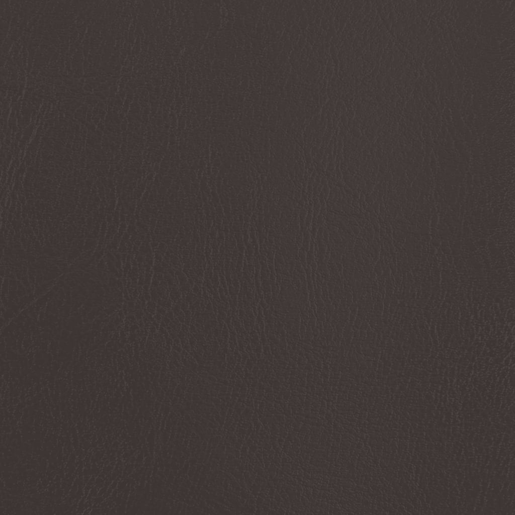 Tub Chair Brown Faux Leather