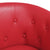 Tub Chair Red Faux Leather
