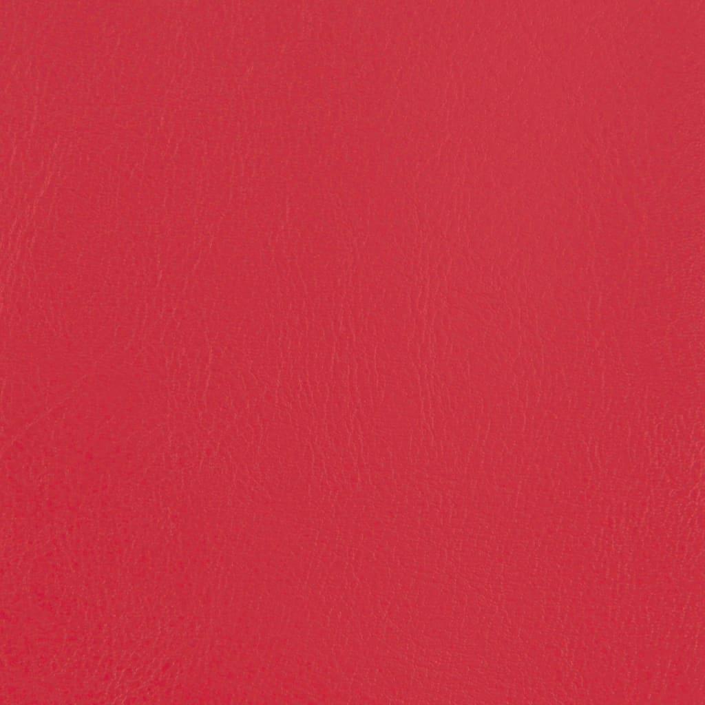 Tub Chair Red Faux Leather