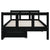 Kids Bed Frame with Drawers Black 90x190 cm Solid Wood Pine