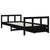 Kids Bed Frame with Drawers Black 90x190 cm Solid Wood Pine