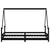 Kids Bed Frame Black 90x190 cm Solid Wood Pine