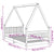 Kids Bed Frame White 90x190 cm Solid Wood Pine