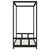 Kids Bed Frame Black 90x190 cm Solid Wood Pine