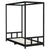 Kids Bed Frame Black 90x190 cm Solid Wood Pine